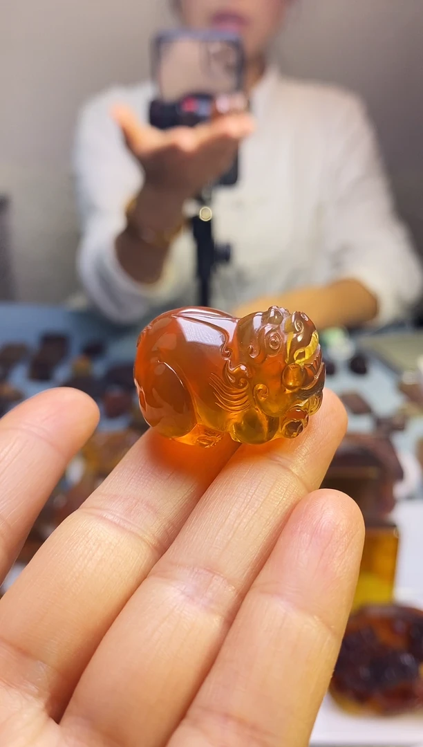 未镶嵌颈饰琥珀SN45-72（貔貅）