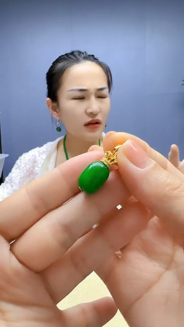 颈饰14K金镶嵌翡翠随昔diy颈饰