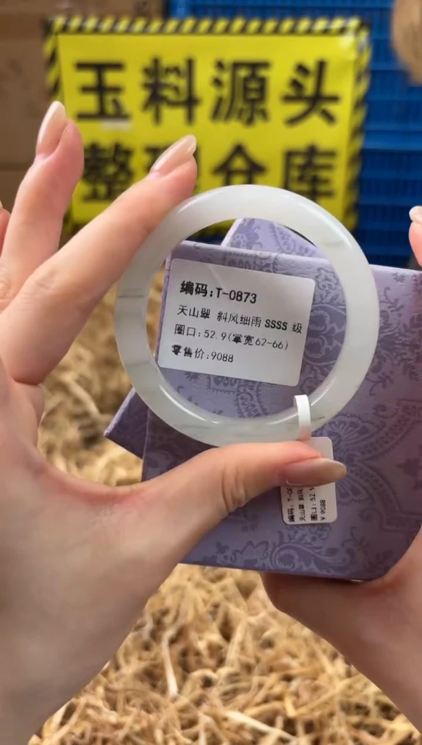 未镶嵌手镯石英质玉T-0873