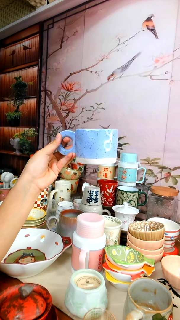 【茶瓷物语闪购链接】淡紫色茶杯350ml