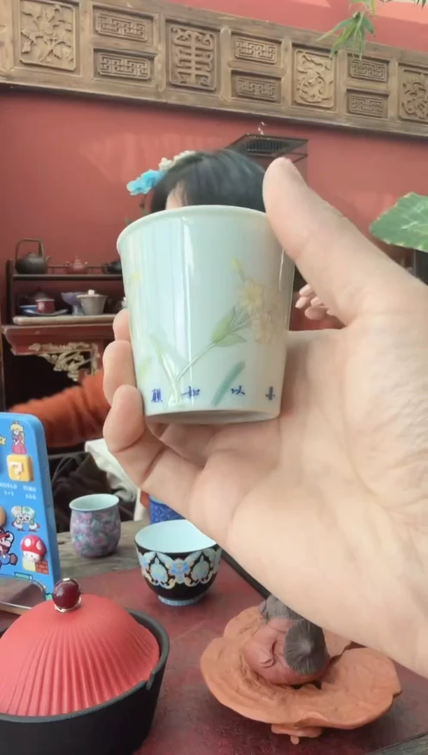 摆件陶板娘的茶茶具