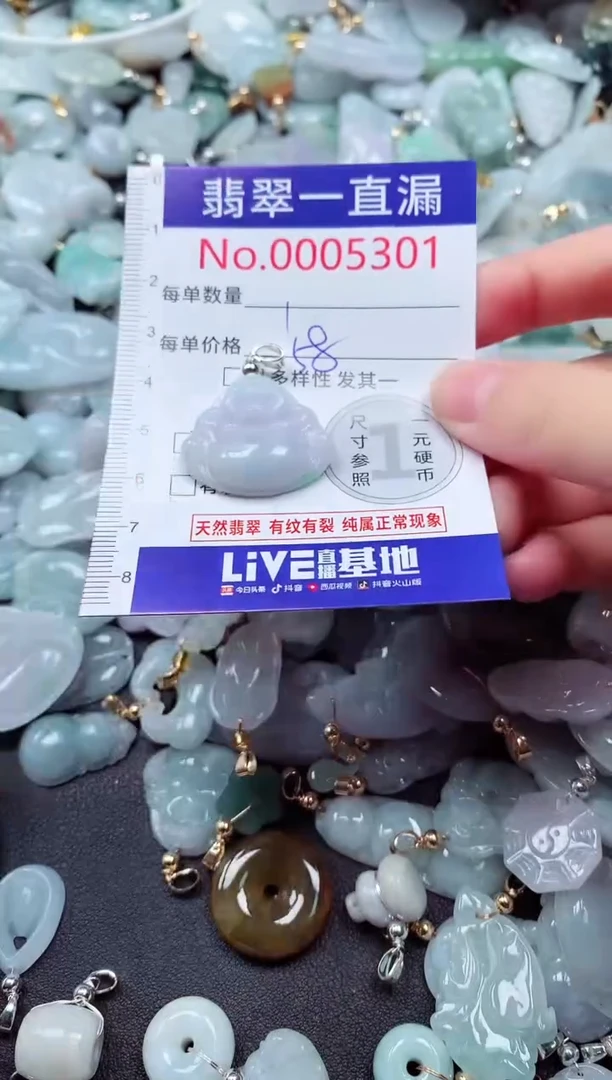 吊坠(不含链)未镶嵌翡翠5301