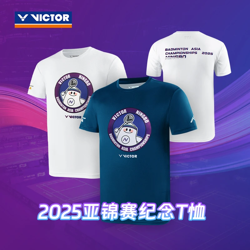VICTOR威克多胜利羽毛球服2025亚洲锦标赛速干T恤T-BAC2502