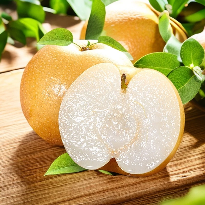 正宗山东莱阳秋月梨【满口爆汁，清香脆甜，细腻无渣】一箱8.3斤左右