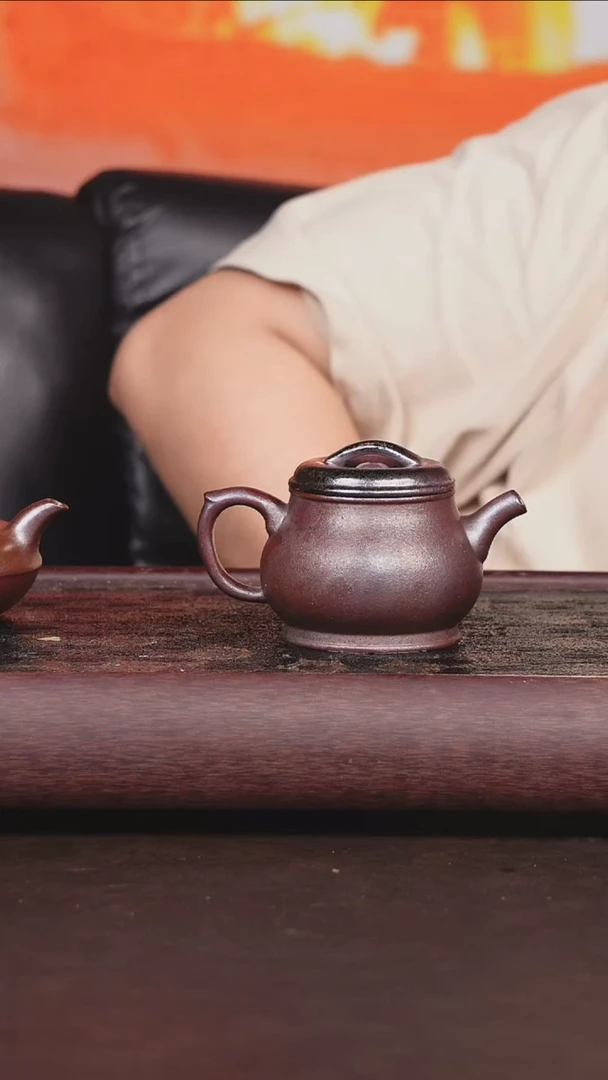 茶壶紫砂柴烧 蛋包壶