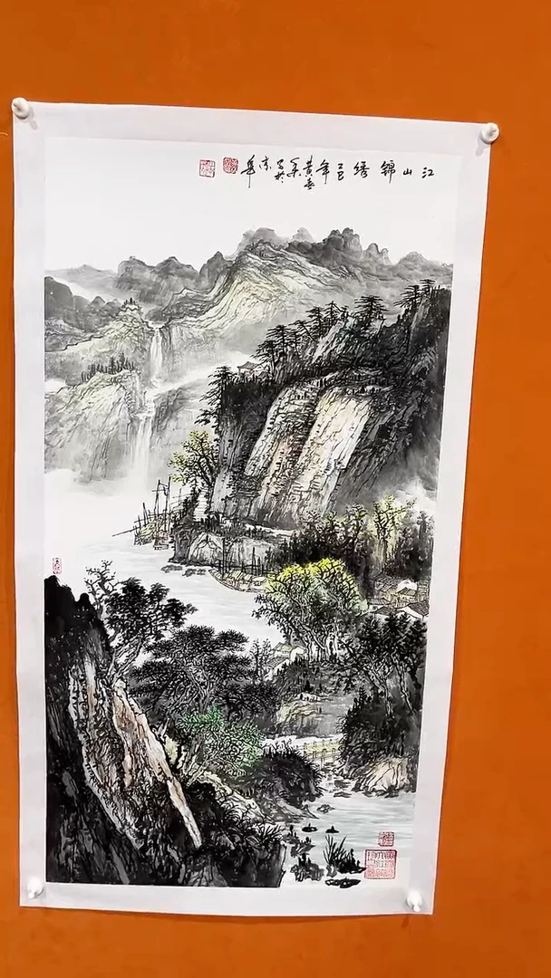 国画黄春香国画作品138/68江山