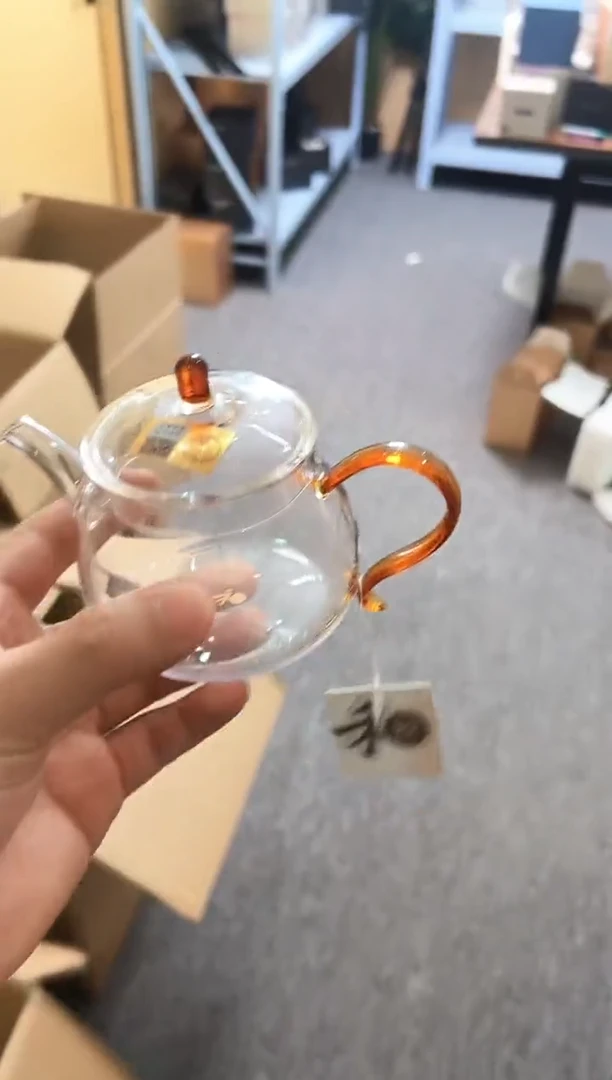 禾器 琥珀色青云壶，