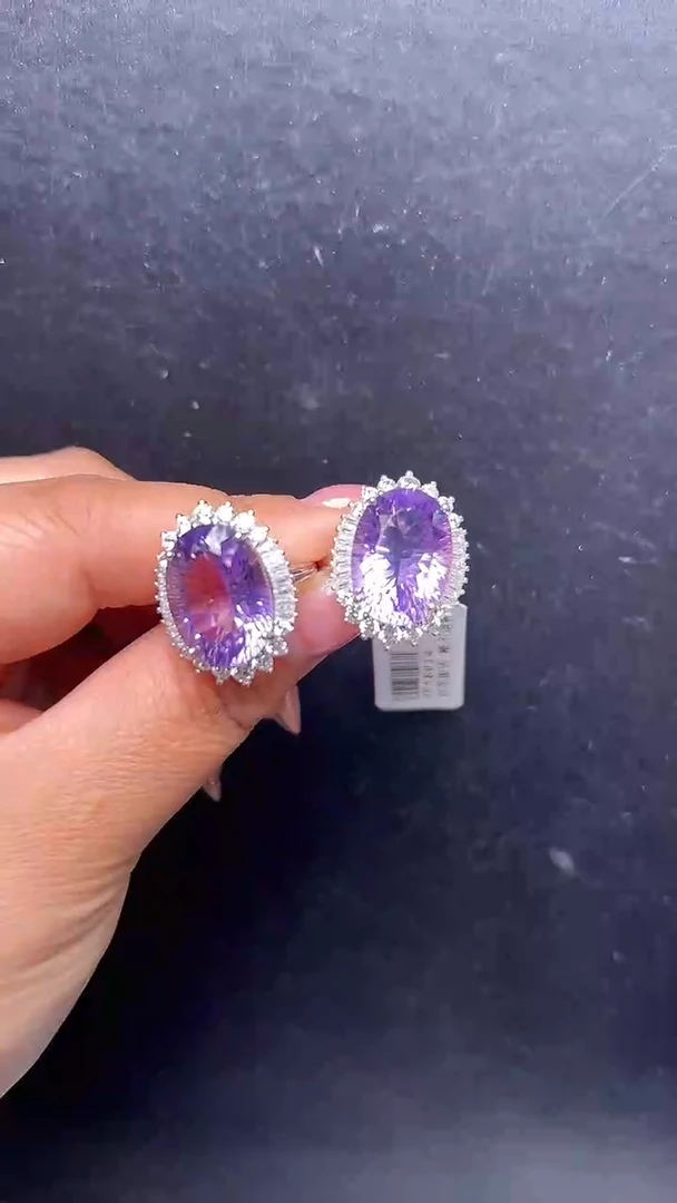 未镶嵌戒指水晶紫水晶戒指 JP58014 多样性发一