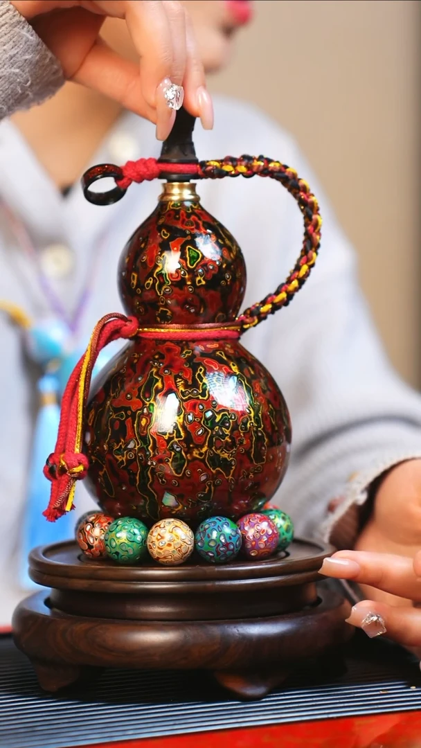 【闪购商品】JW069大师姐臻选非遗大漆酒葫芦