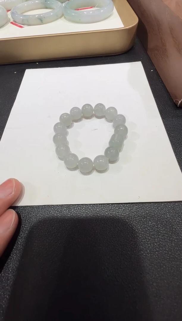 未镶嵌手串翡翠-纯天然缅甸A货翡翠冰手串-10mm-儿童款
