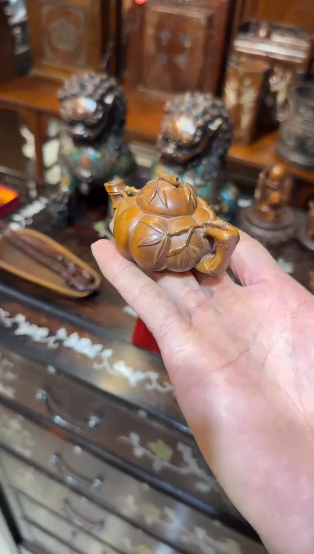 木木头款黄杨竹节把把壶68