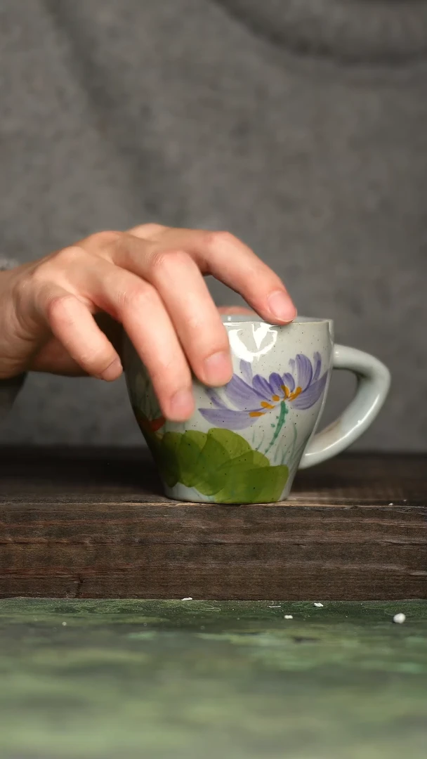 【闪购商品】杯青诗手工手绘瓷器