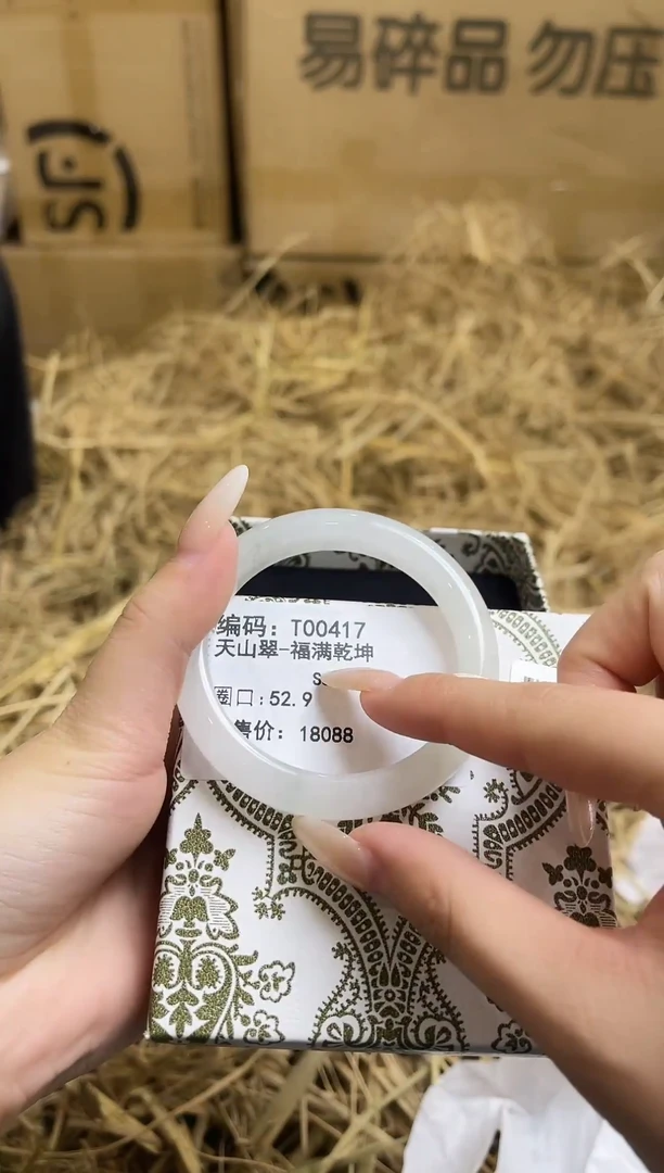 未镶嵌手镯石英质玉T00417