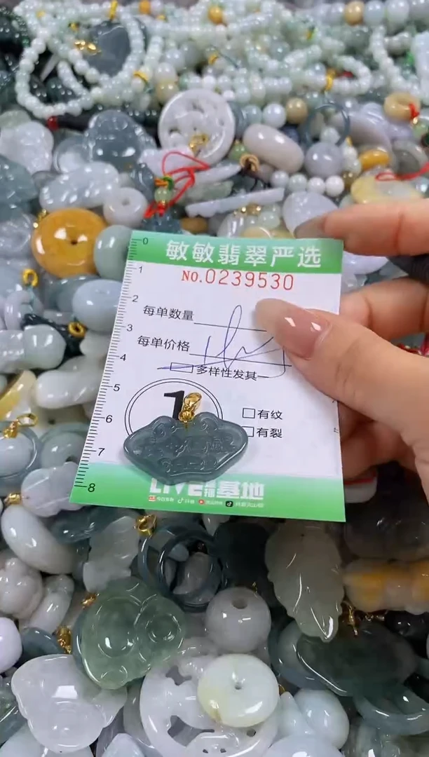 翡翠未镶嵌颈饰闪购0239530多样性发其一