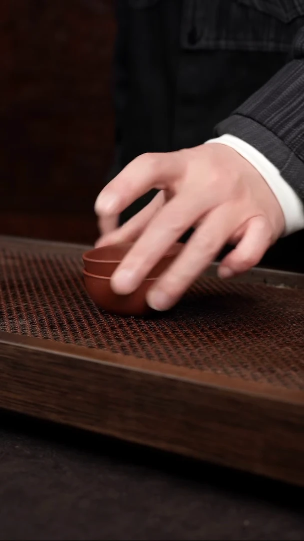 【闪购商品】紫砂茶壶底槽清小圆杯2个