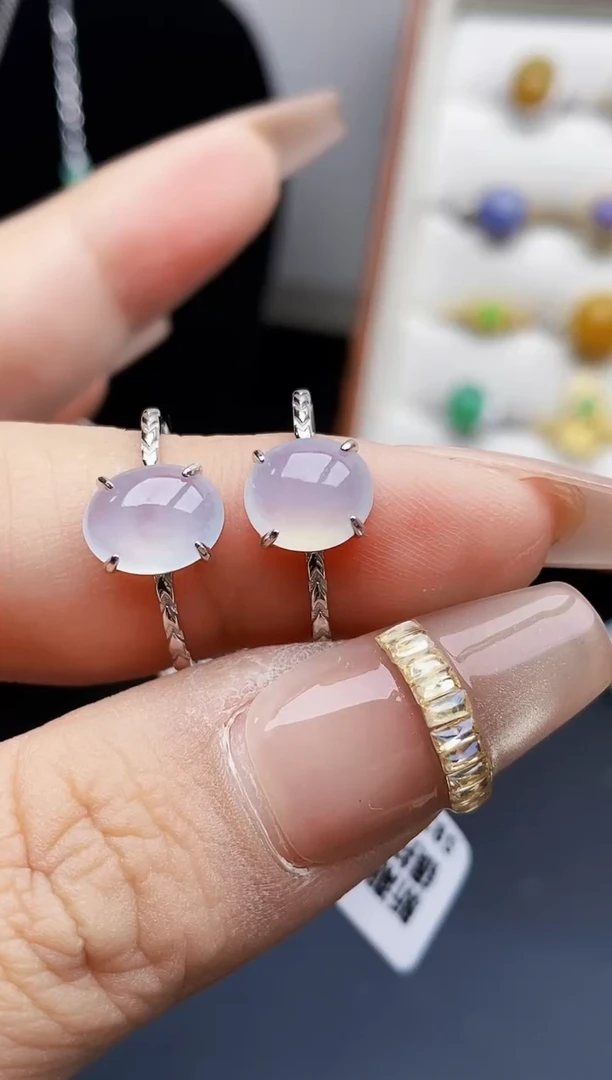 银S925镶嵌戒指翡翠0528