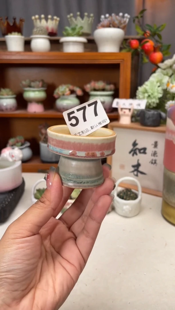 瓷片577知木小芳花盆编号