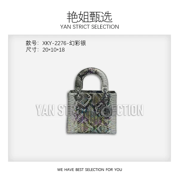【艳姐甄选】XKY-2276-幻彩银-轻奢时尚百搭新款女包