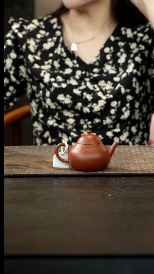 茶壶紫砂朱泥孟臣梨120cc