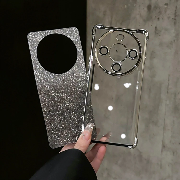 四角气囊防摔闪粉电镀适用华为畅享70X手机壳镜头全包保护简约