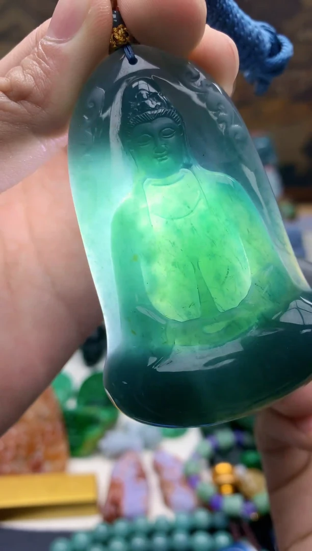 颈饰未镶嵌翡翠天然A货翡翠