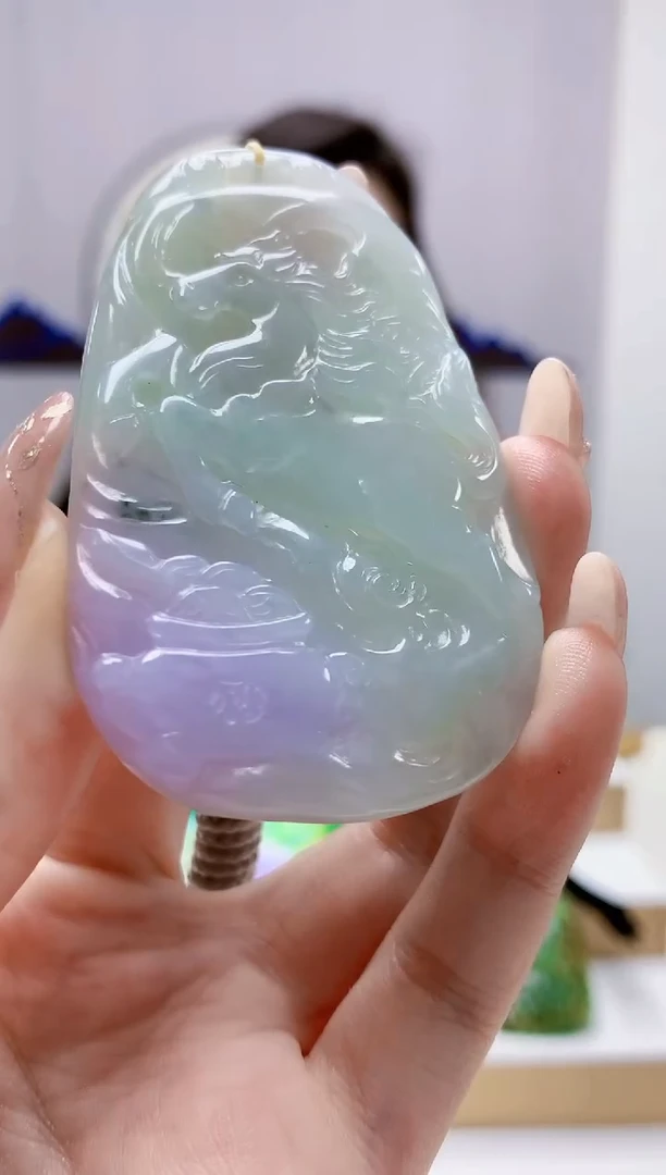 未镶嵌定制翡翠小**.4829jw-毛货挂件