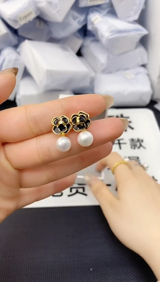 未镶嵌耳饰淡水珍珠ed1088