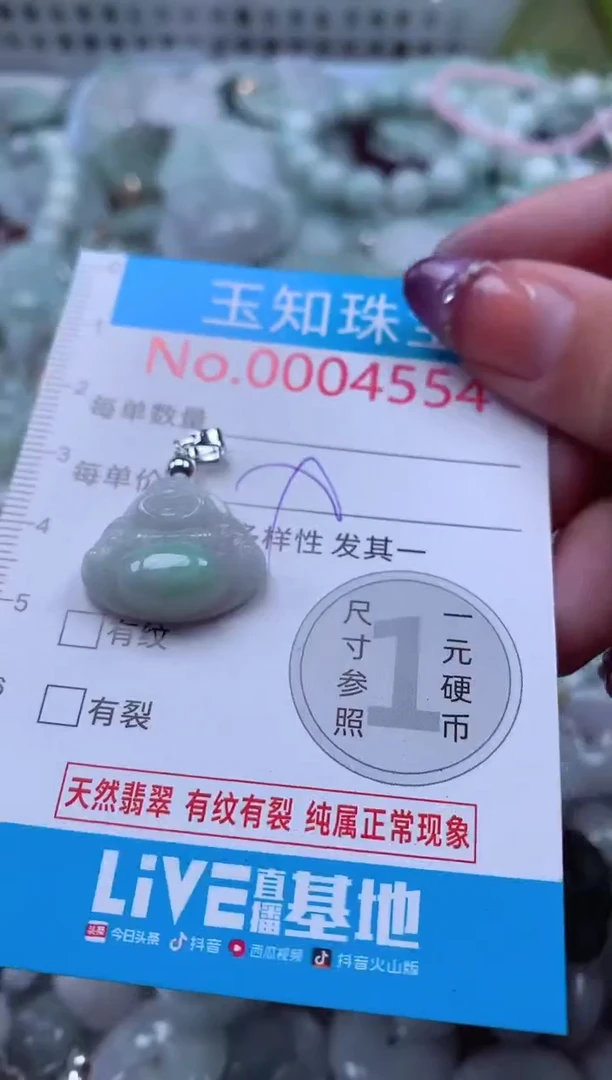 翡翠未镶嵌吊坠(不含链)4554