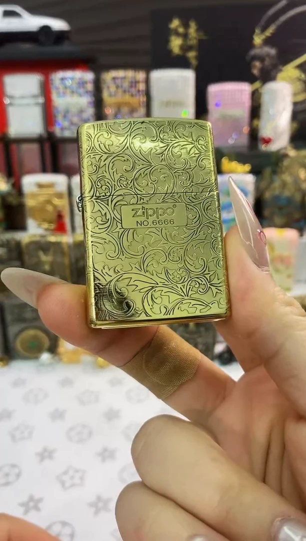 铜zippo黄铜唐草