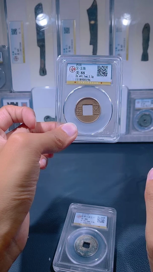 铜琪珍  汉五铢   一枚