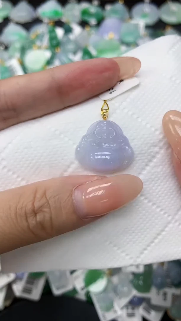 颈饰18K金镶嵌翡翠11111111111