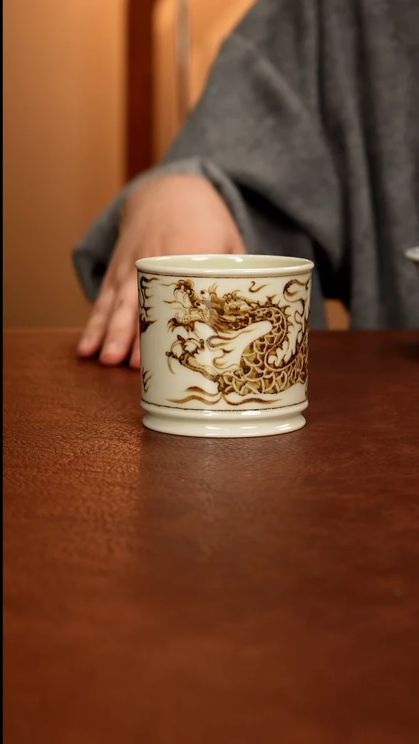 景德镇瓷器，青花瓷手绘茶具~