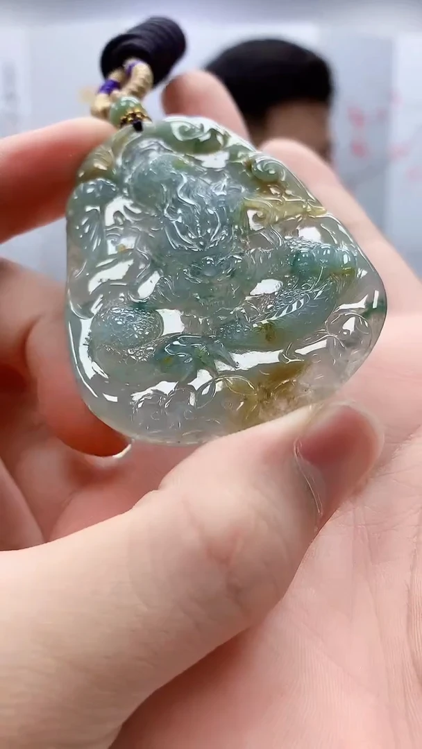 定制翡翠未镶嵌4917bb-毛货挂件59