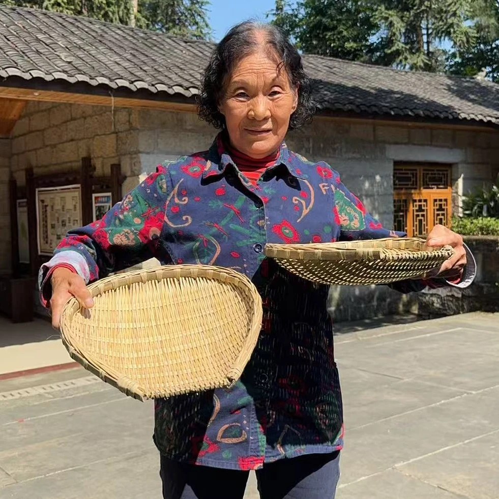 （小梅 助农）筲箕1个 村民用竹子自己手工编织的筲箕