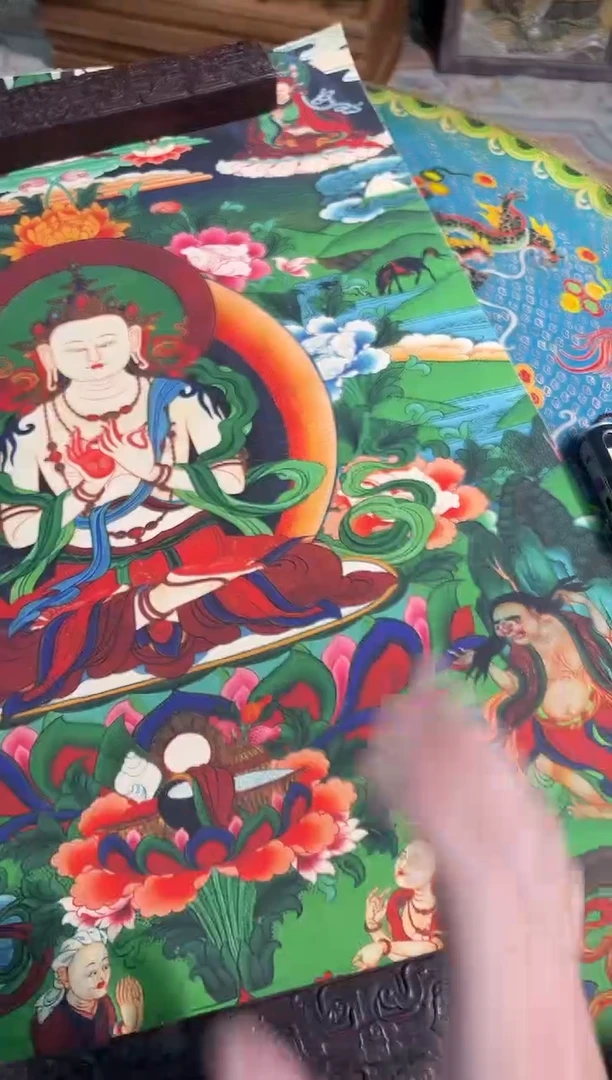 卷轴画卷轴画天弟的唐卡