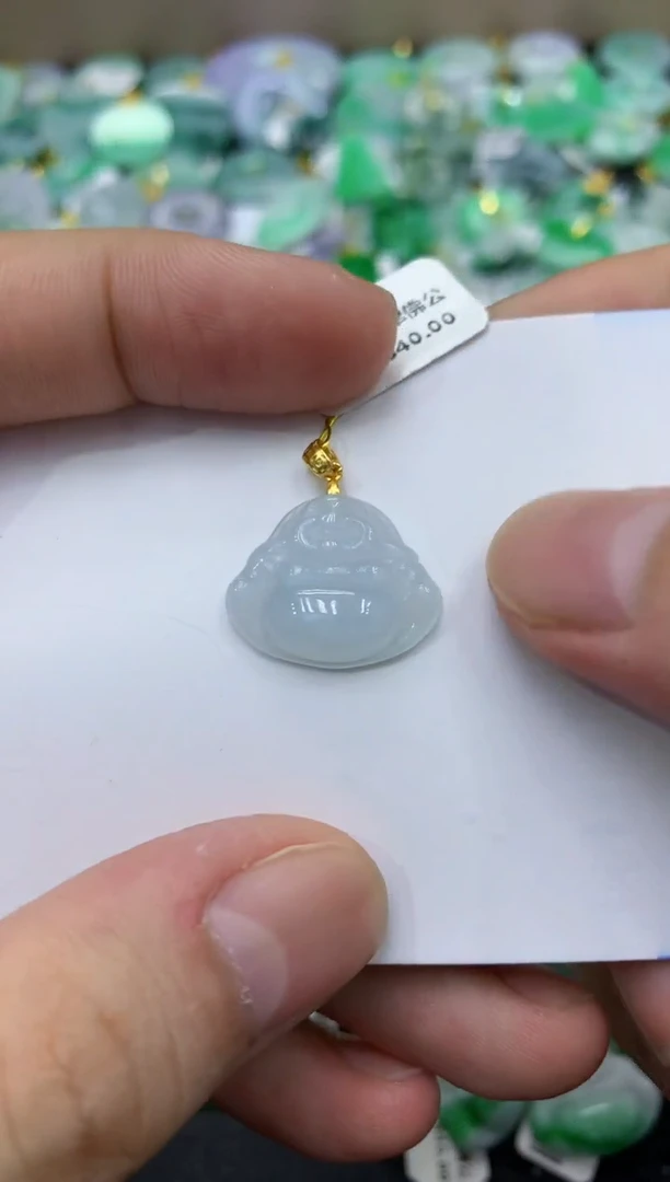 颈饰未镶嵌翡翠天然缅甸翡翠A货