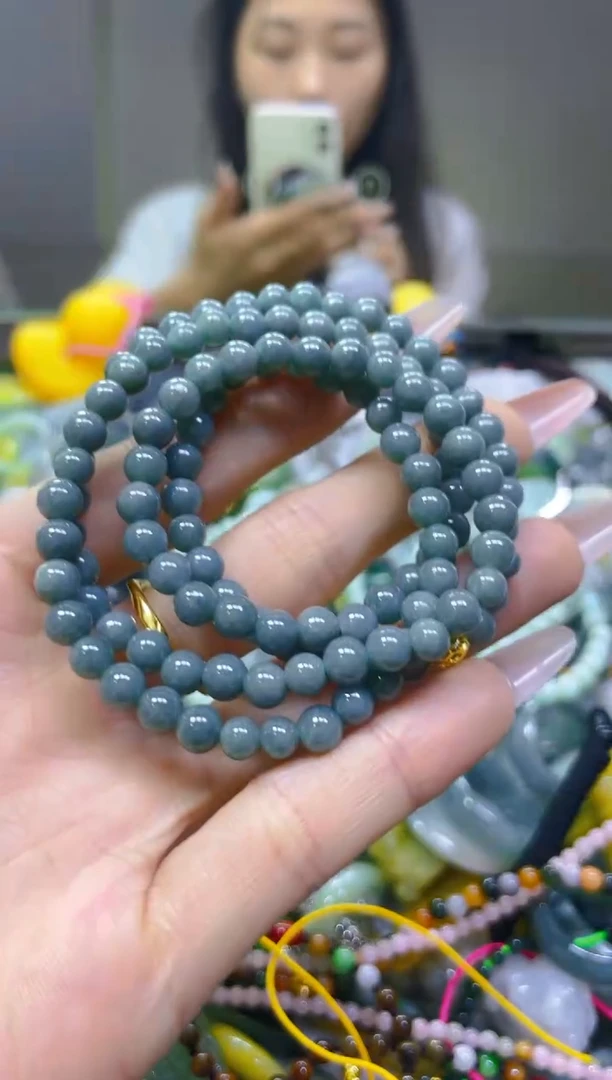 翡翠未镶嵌颈饰6MM/G/翡翠A货一图一物