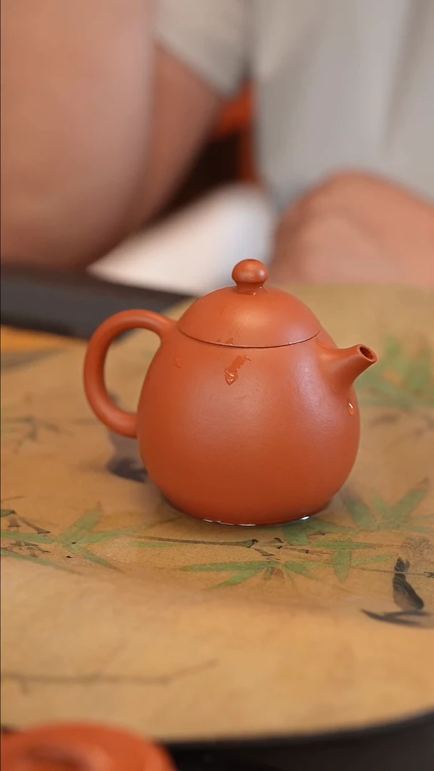 茶壶紫砂B*B原矿手工制作朱泥 半手工 龙蛋 200cc