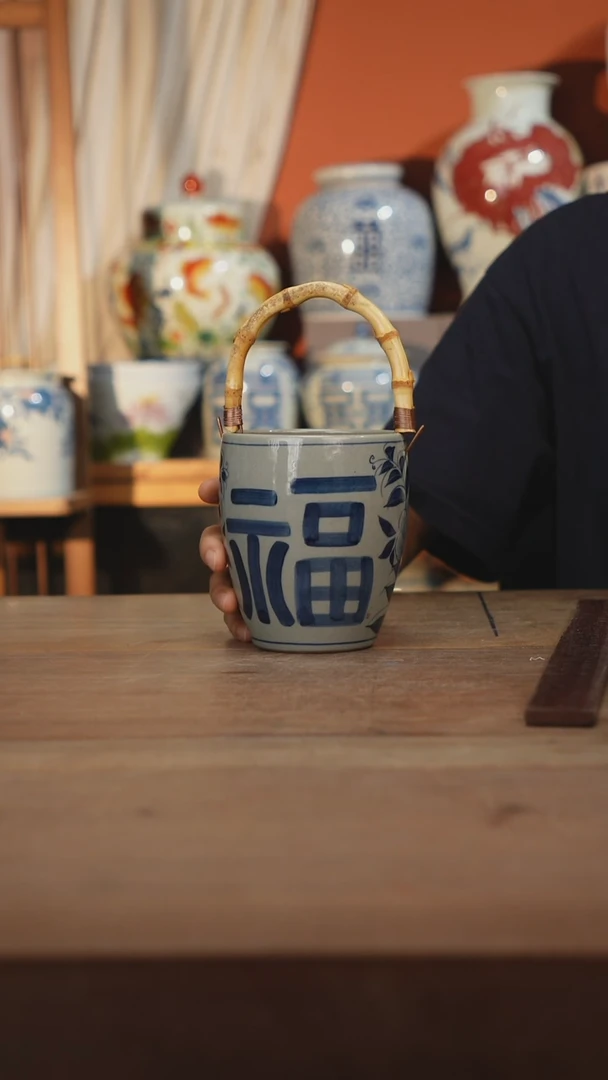 现代景德镇设计师釉下手绘陶瓷餐具