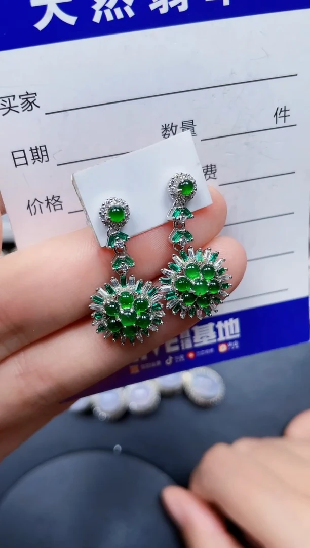 银S925镶嵌戒指翡翠339
