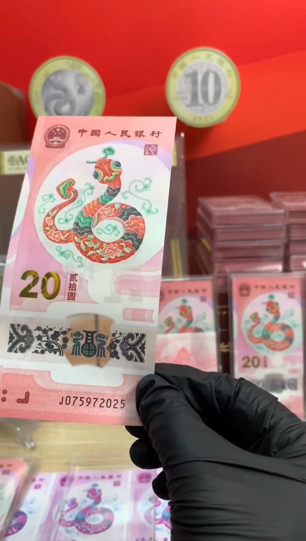 【闪购商品】塑料蛇钞纪念钞 年份号2025