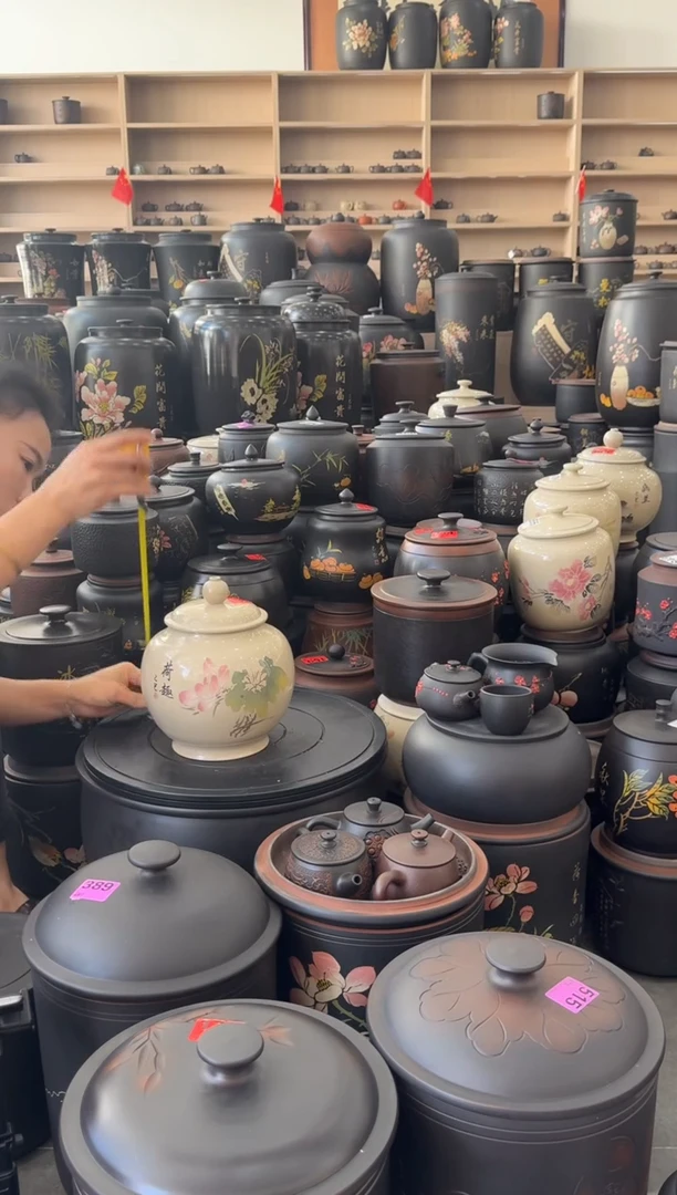 罐瑕疵茶叶罐  白泥  169