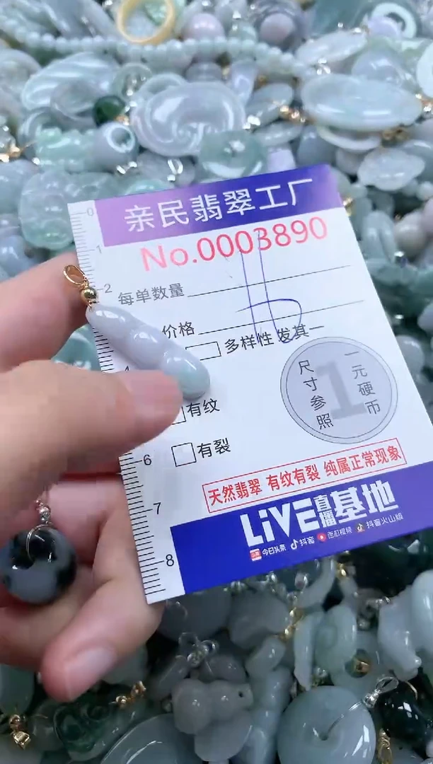 翡翠未镶嵌吊坠(不含链)3890