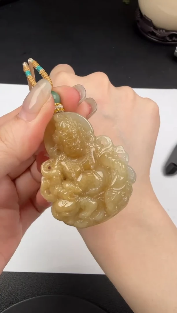 吊坠(不含链)未镶嵌翡翠翡翠饰品-64