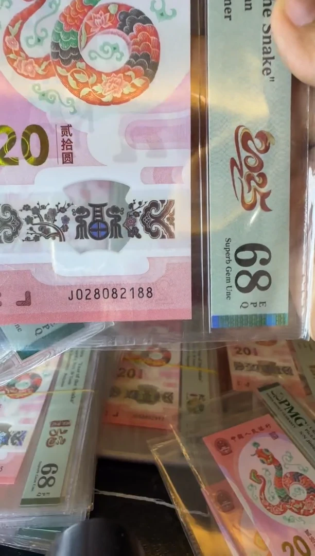 塑料2025 蛇钞  单张  028082188