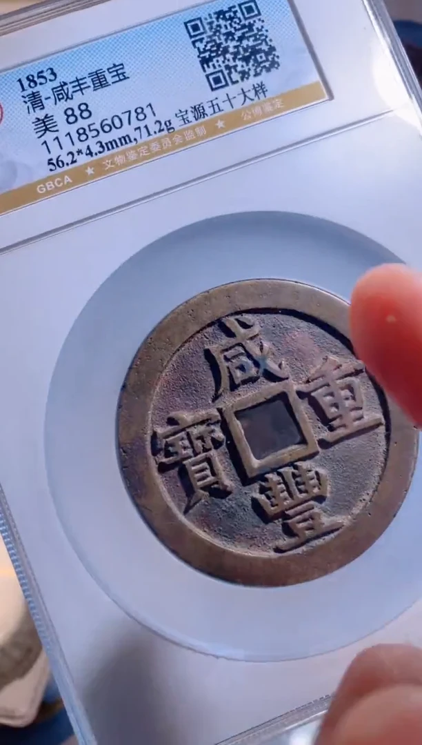 【闪购商品】铜咸丰重宝宝源五十大样