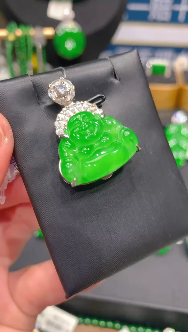 翡翠银S925镶嵌颈饰38一季