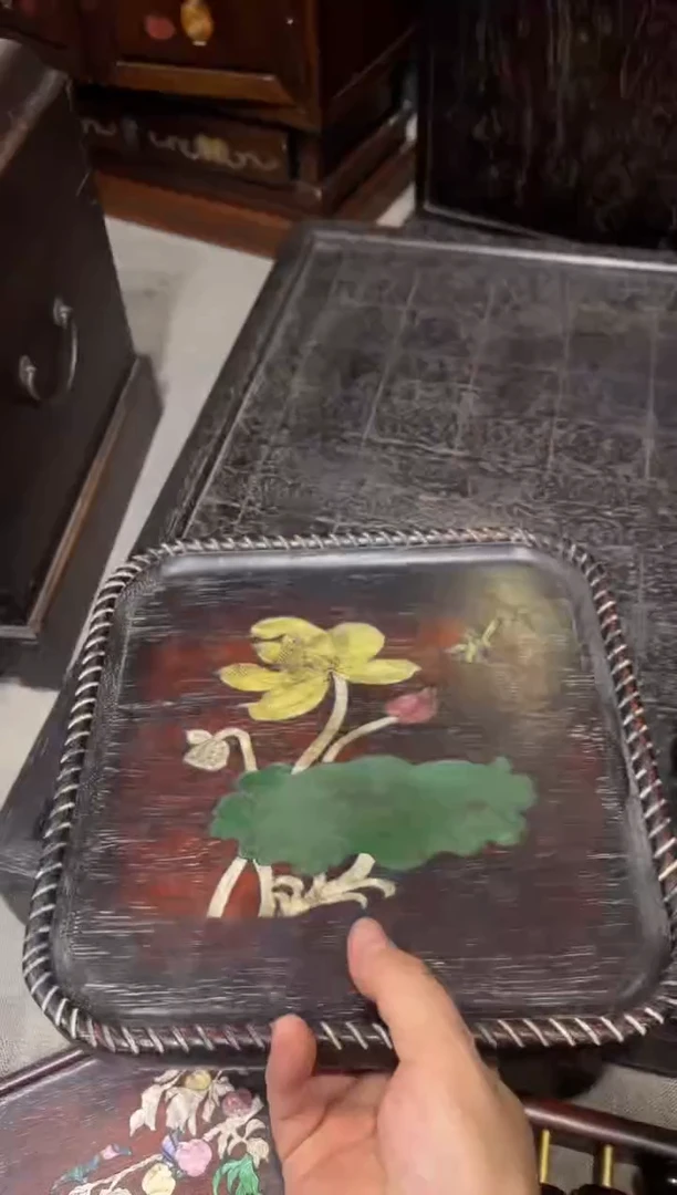 木紫檀一只鸟茶盘11111111111