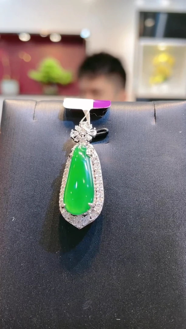 【闪购商品】翡翠颈饰未镶嵌A28天然A货翡翠吊坠（不含链）