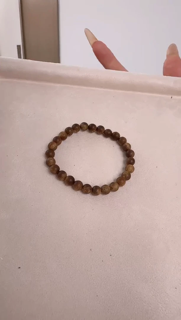 沉香手串棋楠沉香圆珠素圈手串6mm多样性发其一FMD-A933